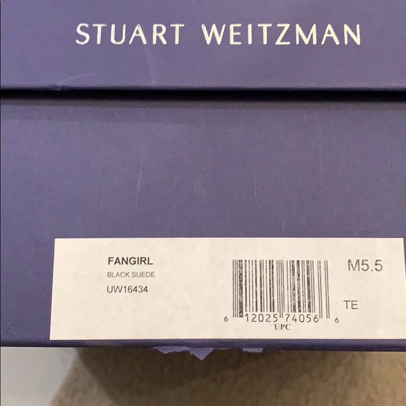 Stuart Weitzman Fangirl Black Suede 5.5 - Picture 6 of 6